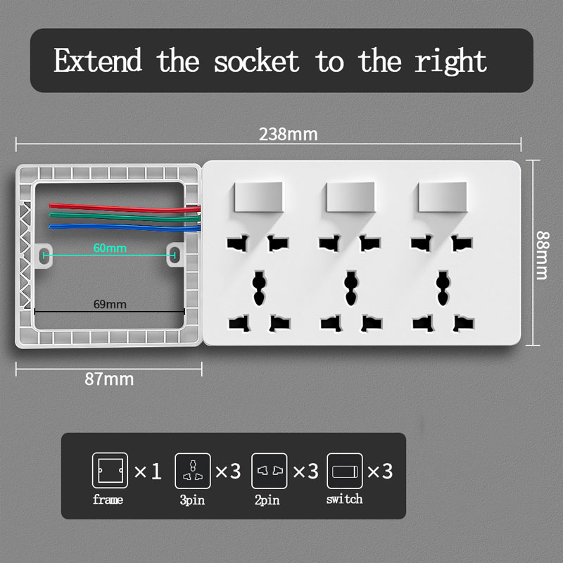 Electronics Gadgets For Home - Presa di prolunga destra originale tipo