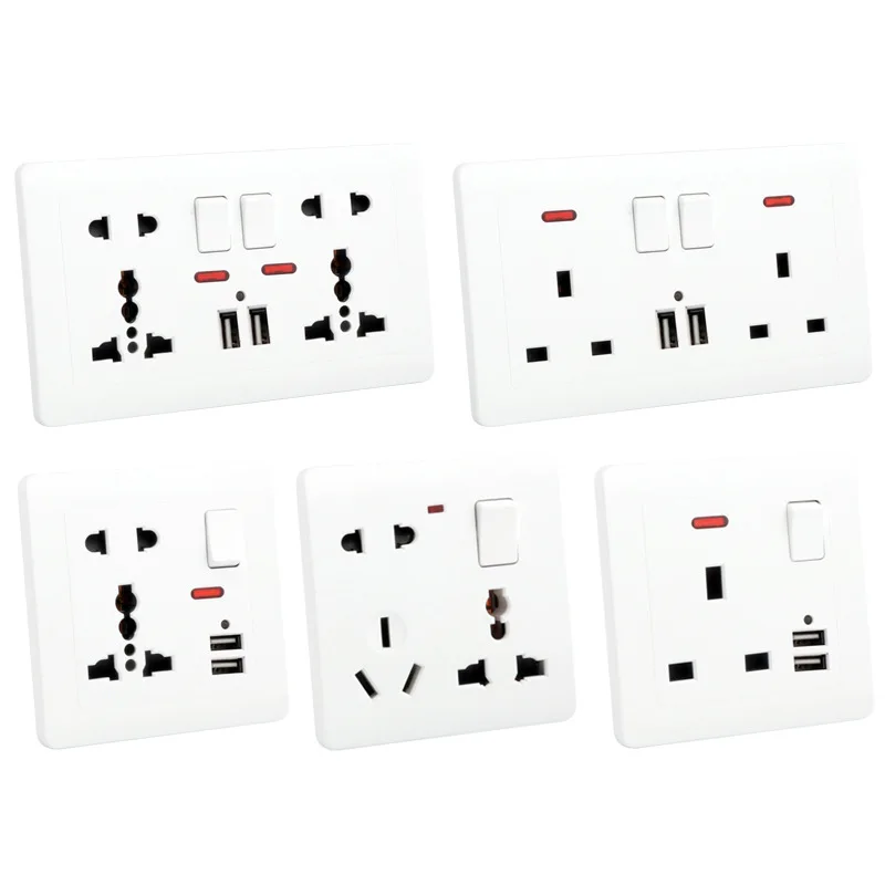 Electronics Gadgets For Home - Depoguye pannello presa standard UK doppio