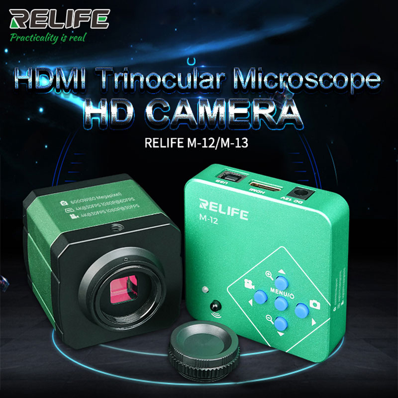 Usb Microscope Digital - RELIFE M-12/M-13 Microscopio trinoculare Telecamera HD