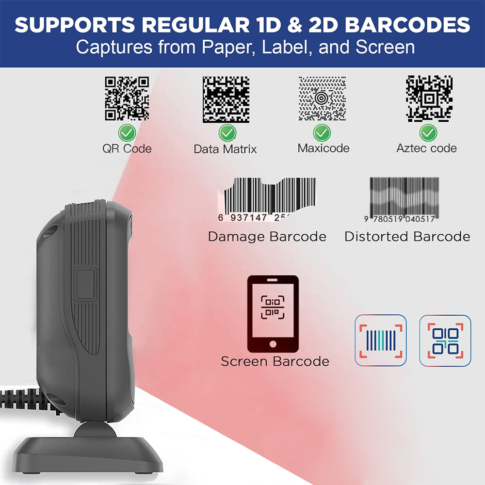 Scanner Wireless da Tavolo 2D  - Barcode Scanner Wireless recensione e prezzo
